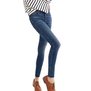 Madewell 9" Mid-Rise Skinny Jeans in Paloma Wash Raw-Hem 27